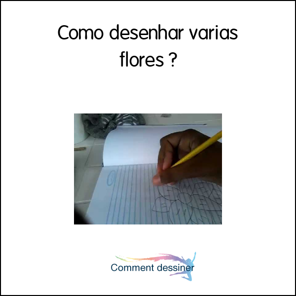 Como desenhar varias flores